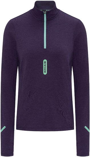 Лонгслив женский Bivium Разминка 2.0 Сливовый - Фото 1 большая