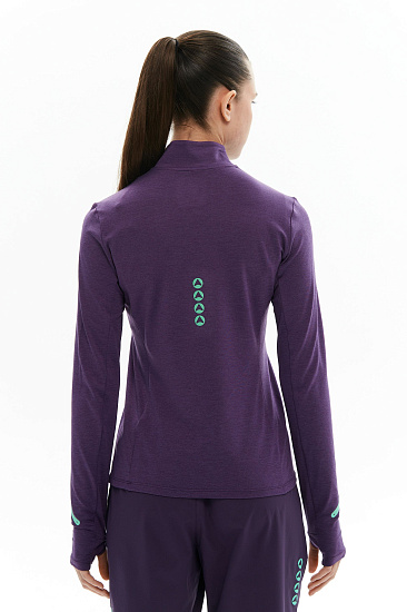 Лонгслив женский Bivium Разминка 2.0 Сливовый - Фото 4 большая