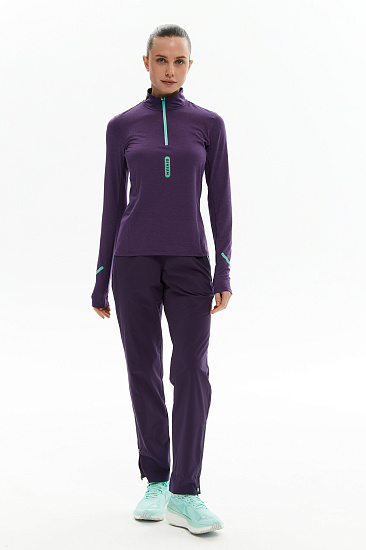 Лонгслив женский Bivium Разминка 2.0 Сливовый - Фото 11 большая
