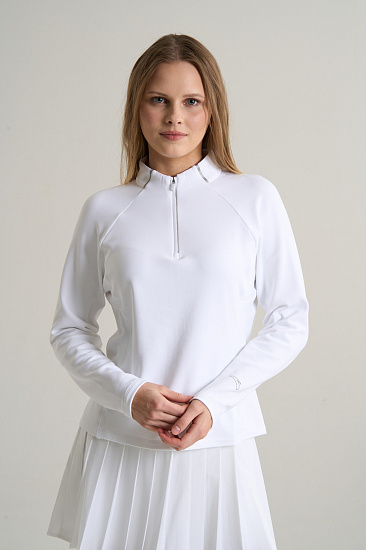 Лонгслив женский Anta 862615403 White - Фото 3 большая