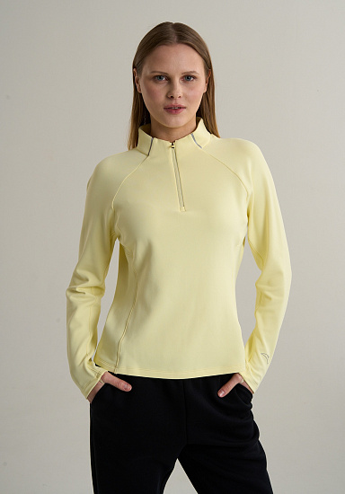 Лонгслив женский Anta 862615403 Yellow - Фото 3 большая
