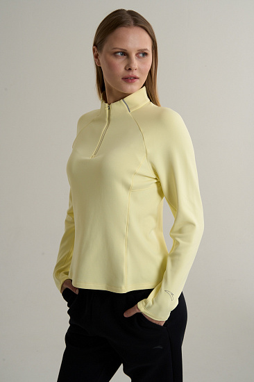 Лонгслив женский Anta 862615403 Yellow - Фото 4 большая