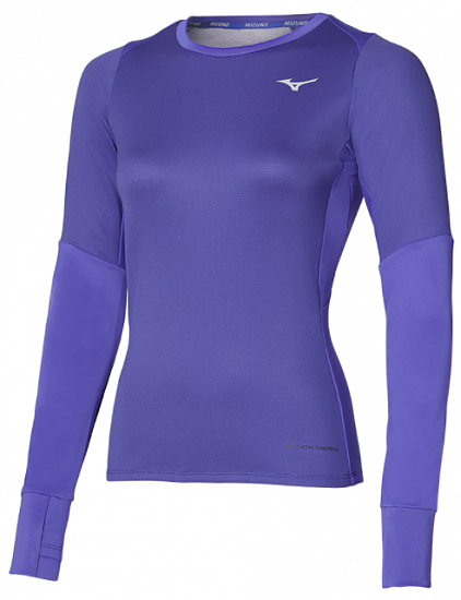 Футболка женская Mizuno Heat Charge BT L/S Пурпур - Фото 1 большая