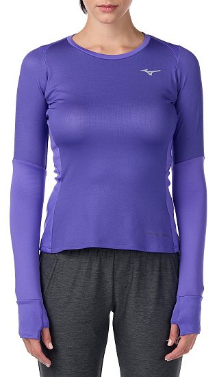 Футболка женская Mizuno Heat Charge BT L/S Пурпур - Фото 2 большая