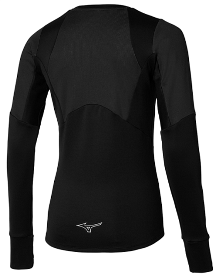 Футболка женская Mizuno Heat Charge BT L/S Чер - Фото 2 большая