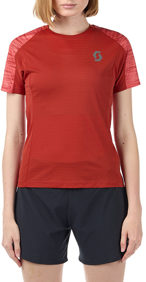 Футболка женская Scott Trail Run Rust Red/Brick Red - Фото 1 большая