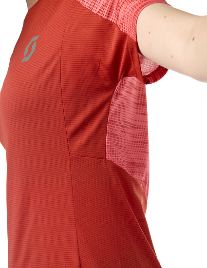 Футболка женская Scott Trail Run Rust Red/Brick Red - Фото 5 большая
