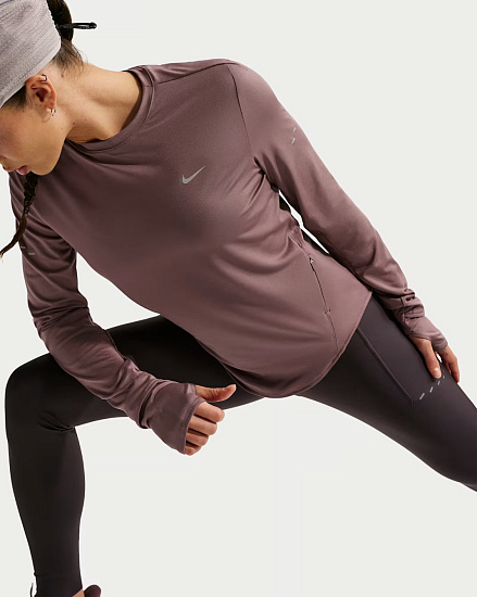 Лонгслив женский Nike Swift Dri-FIT Uv Tattoo - Фото 4 большая