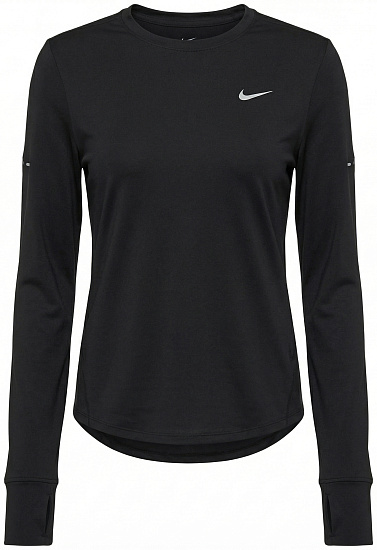Лонгслив женский Nike Swift Dri-FIT Uv Black/Reflective Silver - Фото 1 большая