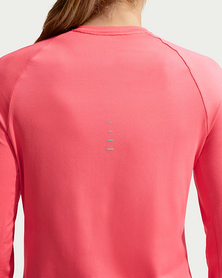 Лонгслив женский Nike Swift Dri-FIT Uv Sea Coral/Reflective Silver - Фото 5 большая