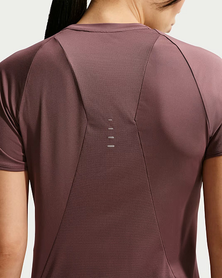 Футболка женская Nike Swift Dri-FIT Tattoo/Reflective Silver - Фото 2 большая