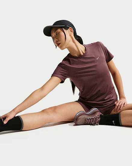 Футболка женская Nike Swift Dri-FIT Tattoo/Reflective Silver - Фото 3 большая