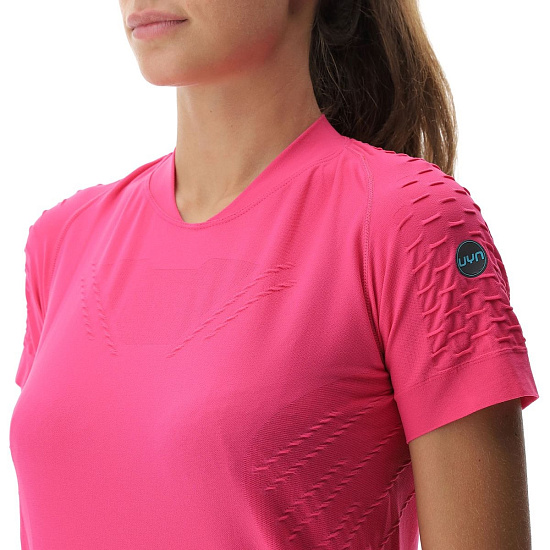 Футболка женская UYN Run Fit Ow SS Pink Peacock - Фото 4 большая