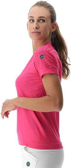 Футболка женская UYN Run Fit Ow Pink Peacock - Фото 9 большая