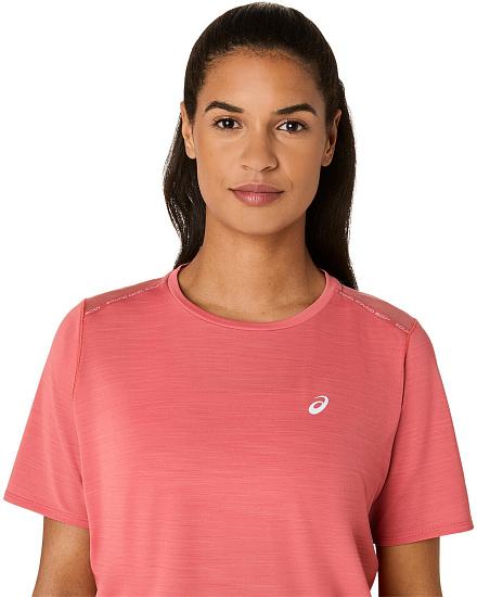 Футболка женская ASICS Road Dark Pink Clay - Фото 5 большая