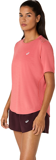Футболка женская ASICS Road Dark Pink Clay - Фото 8 большая