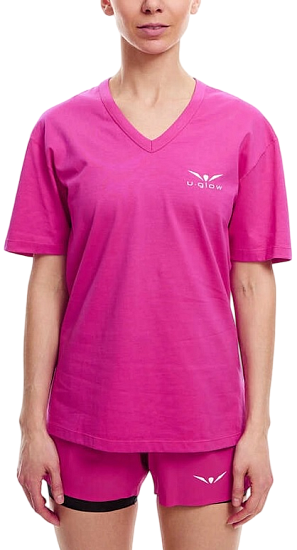 Футболка женская UGLOW V-Neck Super Purple - Фото 3 большая