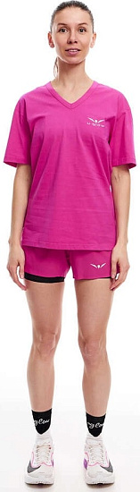 Футболка женская UGLOW V-Neck Super Purple - Фото 7 большая