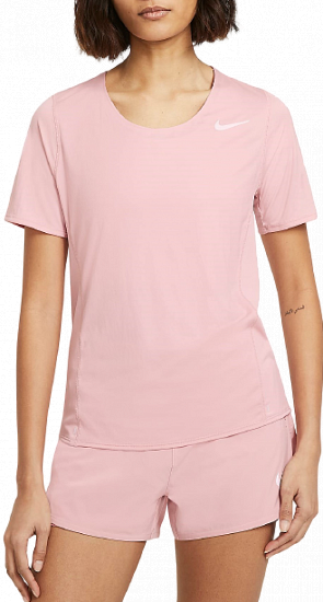 Футболка женская Nike City Sleek Ss Pink Glaze - Фото 1 большая