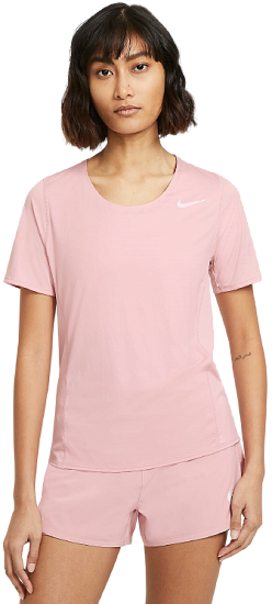 Футболка женская Nike City Sleek Ss Pink Glaze - Фото 2 большая