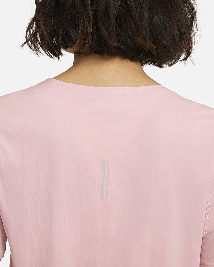 Футболка женская Nike City Sleek Ss Pink Glaze - Фото 6 большая