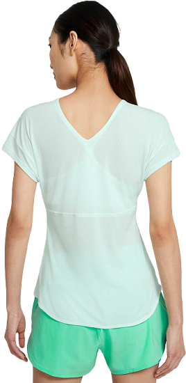 Футболка женская Nike Breathe Cool Barley Green - Фото 2 большая