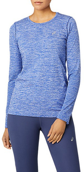 Футболка женская ASICS Race Seamless LS Monaco Blue - Фото 1 большая