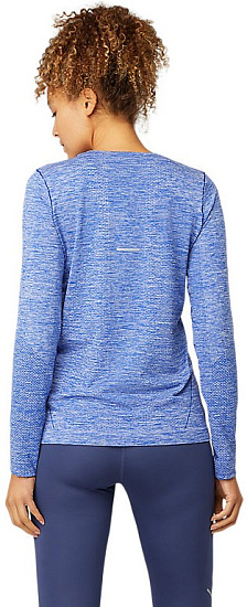 Футболка женская ASICS Race Seamless LS Monaco Blue - Фото 4 большая