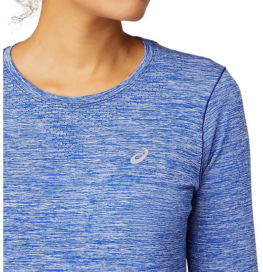 Футболка женская ASICS Race Seamless LS Monaco Blue - Фото 5 большая