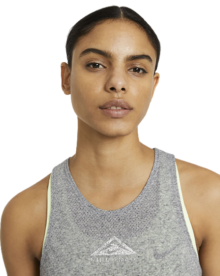 Майка женская Nike City Sleek Dark Grey Heather - Фото 4 большая