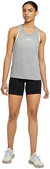 Майка женская Nike City Sleek Dark Grey Heather - Фото 5 большая