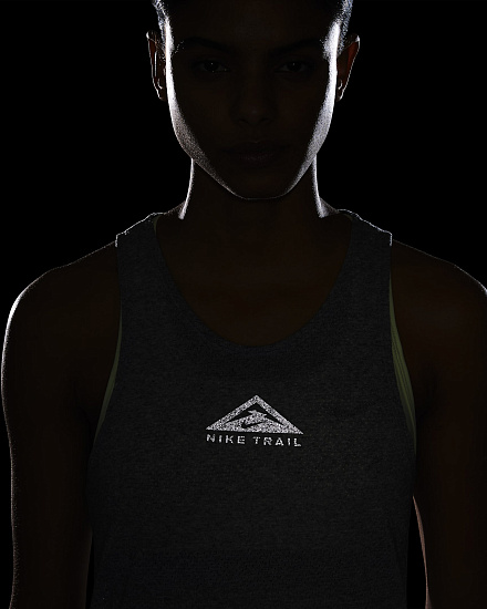 Майка женская Nike City Sleek Dark Grey Heather - Фото 6 большая
