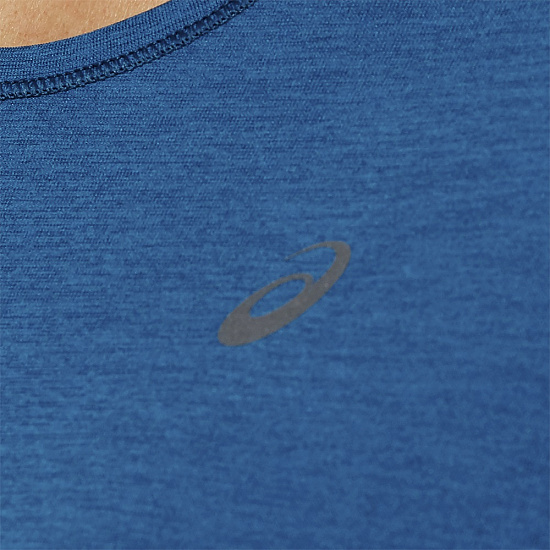 Футболка женская ASICS Seamless LS Texture Mako Blue - Фото 7 большая