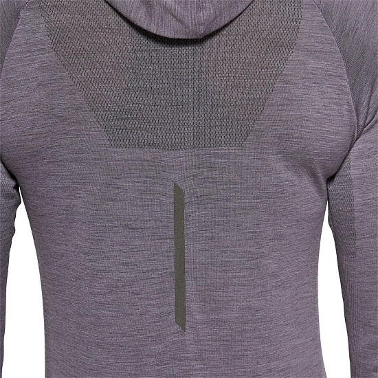 Футболка женская ASICS Metarun LS Top Lavender Grey - Фото 7 большая