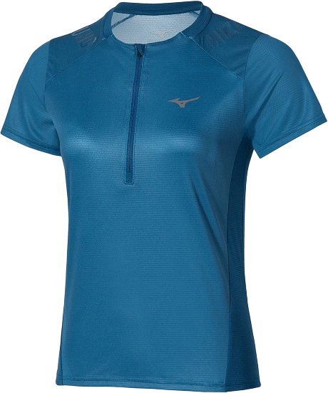 Футболка женская Mizuno Trail Graphic Sailor Blue - Фото 1 большая