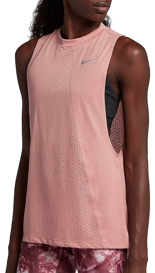 Майка женская Nike Tailwind Tank Cool Pink - Фото 3 большая