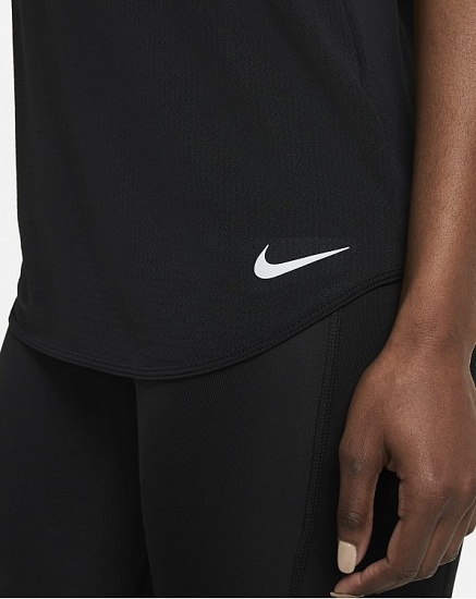 Майка женская Nike Breathe Tank Cool Black - Фото 4 большая