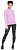 Футболка женская Nike Sphere 1/2 Zip Beyond Pink/Heather - Фото 3 малая