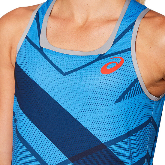 Майка женская ASICS Cooling Sng Dolphin Blue - Фото 4 большая