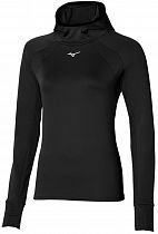 Лонгслив женский Mizuno Warmalite Hooded Black