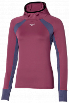 Лонгслив женский Mizuno Warmalite Hooded Violet Quartz
