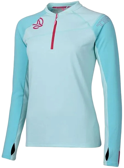 Лонгслив женский Ternua Kripton 1/2 Zip Pastel Arctic - Фото 1 большая