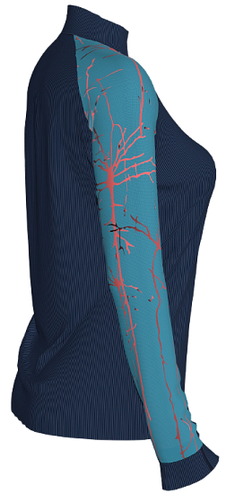 Пулон женский Joma Elite IX Dark Blue/Turquoise - Фото 2 большая