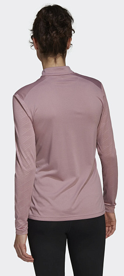 Лонгслив женский Adidas Terrex Multi Half-Zip Tee Magic Mauve - Фото 3 большая