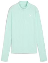 Лонгслив женский Puma Run Vel Cldspn 1/4 Zip Mint Melt