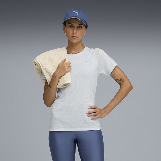 Футболка женская Puma Run Vel Tri-Blend Sea Glass - Фото 3 большая