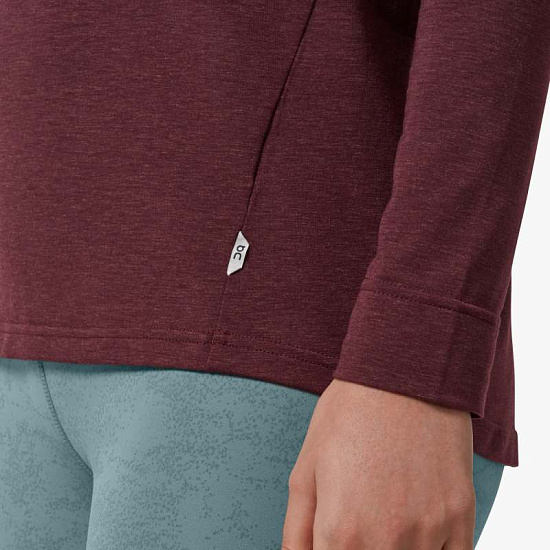 Футболка женская On Comfort Long-T Mulberry - Фото 6 большая