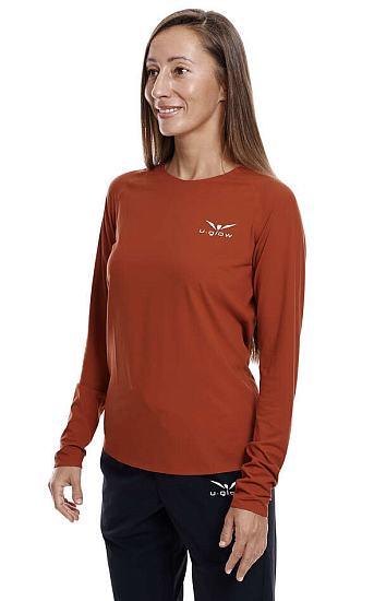 Лонгслив женский UGLOW WarmT Chili Oil - Фото 2 большая
