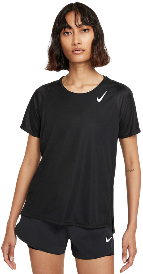 Футболка женская Nike Dri-Fit Race Black - Фото 3 большая