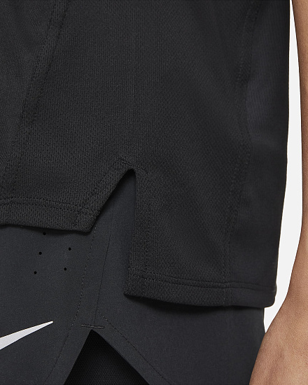 Футболка женская Nike Dri-Fit Race Black - Фото 6 большая